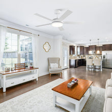 Load image into Gallery viewer, Vaczon 48&quot; 5 Blades Industrial DC Motor Ceiling Fan with LED Lighting and Remote Control
