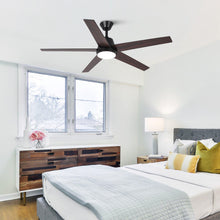 Load image into Gallery viewer, 52&quot; Vaczon 5 Blades Ceiling Fan with LED Light and Remote Control
