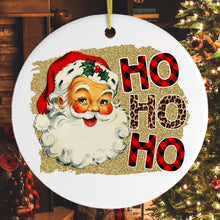 Carregar imagem no visualizador da galeria, Vintage Santa Ho Ho Ho Christmas Ornament
