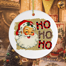 Carregar imagem no visualizador da galeria, Vintage Santa Ho Ho Ho Christmas Ornament
