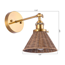 Load image into Gallery viewer, Traditional 1-Light Golden Wall Light
