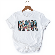 Load image into Gallery viewer, Daisy Floral Mama T-Shirt, Colorful Retro White Tee for Stylish and Cheerful Women
