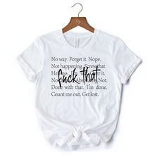 Carregar imagem no visualizador da galeria, Fed Up With It T-Shirt, Sarcastic Minimalist White Tee for Blunt Women
