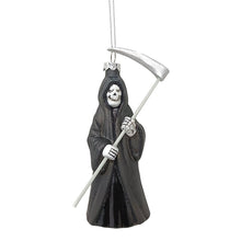 Carregar imagem no visualizador da galeria, Grim Reaper Horror Glass Ornament, Spooky Halloween Christmas Tree Resin Decoration
