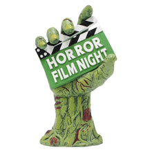 Load image into Gallery viewer, Horror Film Night Zombie Hand Statue, 10&quot; Solar Powered Halloween Themed Garden Figurine
