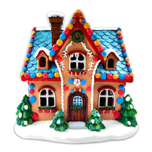 Load image into Gallery viewer, Whimsically Sweet Gingerbread Home Lighted Christmas Decoration, 7&quot; LED Table Figurine Holiday Decor

