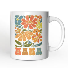 Load image into Gallery viewer, Boho Floral Mama Mug, Retro Color Flowers Gift for Mothers

