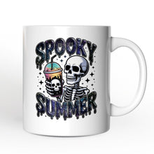 Load image into Gallery viewer, Spooky Summer Skeleton Personalized Mug, Snarky Halloween Coffee Gift with Custom Name
