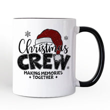 Cargar imagen en el visor de la galería, Christmas Crew Personalized Mug, Glitter Santa Hat Gift with Custom Name for Making Memories
