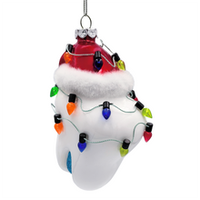 Load image into Gallery viewer, (Pre-Order) Festive Tooth Glass Christmas Ornament, Dentist Gift and Decor
