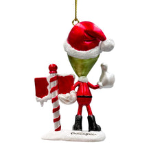 Carregar imagem no visualizador da galeria, Greetings Earthlings Alien Ornament, Unique UFO Christmas Decor
