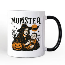 Carregar imagem no visualizador da galeria, Momster Personalized Mug for Spooky Season, Witchy Halloween Gift with Custom Name for Moms
