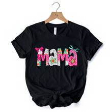 Load image into Gallery viewer, Preppy Pink Mama Coquette T-Shirt, Retro White and Black Tee for Trendy and Stylish Moms
