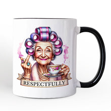 Carregar imagem no visualizador da galeria, Respectfully Sassy Grandma Personalized Mug, Funny Old Lady Gift with Custom Name for Sarcastic Nanas
