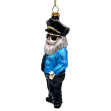 Load image into Gallery viewer, (Pre-Order) Santa the Police Officer Glass Christmas Ornament, Law Enforcement Cop Tree Decor

