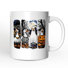 Carregar imagem no visualizador da galeria, Halloween Goose in Costume Personalized Mug, Spooky Fall Geese Gift with Custom Name
