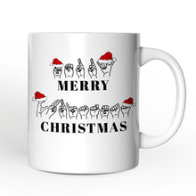 Carregar imagem no visualizador da galeria, ASL Sign Language Merry Christmas Mug, Personalized Gift for Teacher
