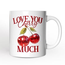Load image into Gallery viewer, Disco Cherry Love You Cherry Much Personalized Mug, Aesthetic Gift With Custom Name
