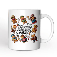 Load image into Gallery viewer, Gingerbread Teacher Personalized Mug, Teaching My Smart Cookies Gift with Custom Name
