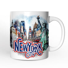 Carregar imagem no visualizador da galeria, Handmade Artistic New York City Personalized Mug With Custom Name
