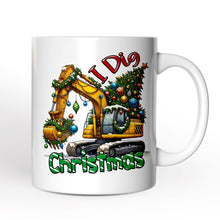 Carregar imagem no visualizador da galeria, I Dig Christmas Personalized Mug, Christmas Kids Excavator Gifts with Custom Name
