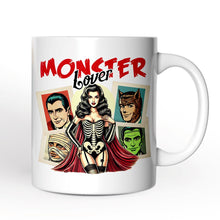 Carregar imagem no visualizador da galeria, Monster Lover Personalized Halloween Mug, Horror Characters Retro Gift for Women with Custom Name
