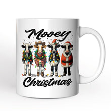 Carregar imagem no visualizador da galeria, Mooey Christmas Personalized Mug, Cow Lover Gift with Custom Name
