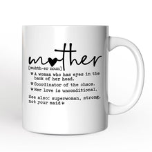 Carregar imagem no visualizador da galeria, Mother Definition Personalized Mug, Inspirational Mother Gift With Custom Name
