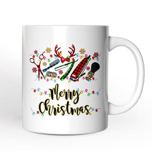 Carregar imagem no visualizador da galeria, Personalized Mug Barber Buffalo Plaid Christmas, Barbershop Gift
