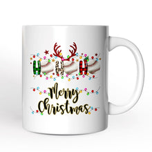 Carregar imagem no visualizador da galeria, Personalized Mug Baseball Buffalo Plaid Christmas, Ho Ho Ho Baseball Gift
