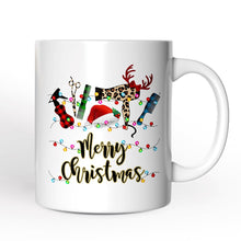 Carregar imagem no visualizador da galeria, Personalized Mug Hair Stylist Buffalo Plaid Christmas, Hair Hustler Gift
