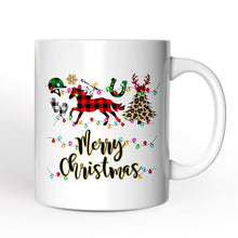 Carregar imagem no visualizador da galeria, Personalized Mug Horse Buffalo Plaid Christmas, Equestrian Gift
