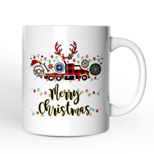 Carregar imagem no visualizador da galeria, Personalized Mug Truck Driver and Logistics Buffalo Plaid Christmas, Freight Delivery and Dispatcher Gift
