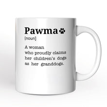 Carregar imagem no visualizador da galeria, Personalized Pawma Definition Mug, Funny Dog Lovers Mom Gift with Custom Name
