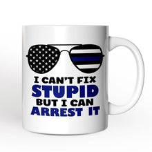 Carregar imagem no visualizador da galeria, Police Officer Personalized Mug, I Can't Fix But I Can Arrest It Gift With Custom Name
