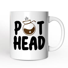 Carregar imagem no visualizador da galeria, Pot Head Personalized Mug, Funny Coffee Lover Gift With Custom Name
