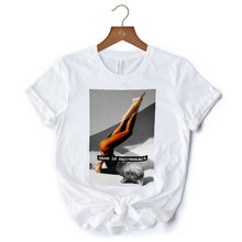 Carregar imagem no visualizador da galeria, Sass is Sacrosanct Concept Art Graphic T-Shirt, Sexy Cat Woman Black and White Streetwear Tee
