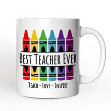 Carregar imagem no visualizador da galeria, Teacher Personalized Christmas Mug, School Theme Appreciation Gift
