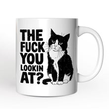 Carregar imagem no visualizador da galeria, What Are You Looking At Personalized Mug, Cat Lover Gift With Custom Name
