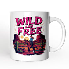 Carregar imagem no visualizador da galeria, Wild And Free Western Personalized Mug, Woman Gift With Custom Name
