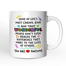 Carregar imagem no visualizador da galeria, You Are Wonderful Personalized Mug, Heartful Message Gift With Custom Name

