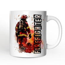 Carregar imagem no visualizador da galeria, Firefighter Personalized Mug, Appreciation Fire Department Custom Gift with Name
