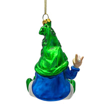 Carregar imagem no visualizador da galeria, (Pre-Order) Fun Weed Themed Gnome Glass Ornament, Pothead Smoker Unique Holiday Gift
