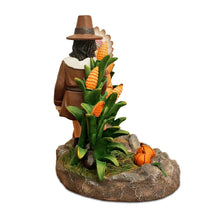 Load image into Gallery viewer, Harvest Harmony Kinship Between Native Americans and Pilgrims Figurine, 6&quot; Fall Decor and Thanksgiving Statue
