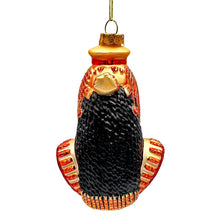 Carregar imagem no visualizador da galeria, Majestic Cleopatra Glass Ornament, Egyptian Holiday Unique Handcrafted Christmas Decor
