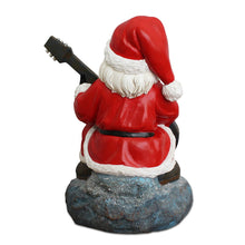 Carregar imagem no visualizador da galeria, Merry Vibes Rockstar Santa Christmas Figurine, 10" Rock n Roll Lover Gift Garden Statue
