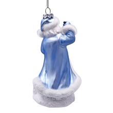 Load image into Gallery viewer, (Pre-Order) Polar Whisperer Santa Glass Christmas Ornament, Arctic Polar Bear, Wolf, and Bunny Rabbit
