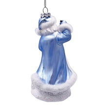 Carregar imagem no visualizador da galeria, Polar Whisperer Santa Glass Christmas Ornament, Arctic Polar Bear, Wolf, and Bunny Rabbit
