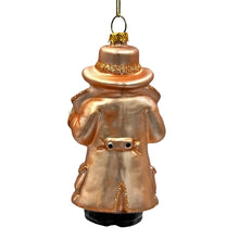 Load image into Gallery viewer, Santa the Detective Glass Christmas Ornament, Criminal Police Investigator Gift
