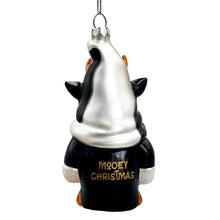 Carregar imagem no visualizador da galeria, Whimsical Gnome Cow Handblown Glass Christmas Ornament, Cute Holiday Decor
